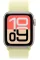 Apple Watch SE 3 GPS, 40mm Starlight Aluminum Case with Neon Yellow Sport Loop
